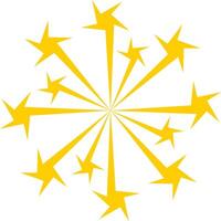 Starburst new year firework vector illustration