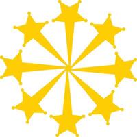 Starburst new year firework vector illustration