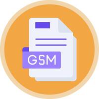 Gsm Flat Multi Circle Icon vector