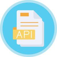 Api Flat Multi Circle Icon vector