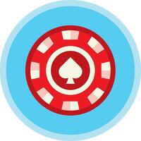 Chip Flat Multi Circle Icon vector