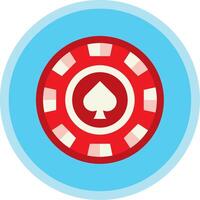 Chip Flat Multi Circle Icon vector