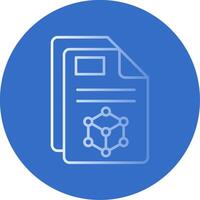 3d Gradient Line Circle Icon vector