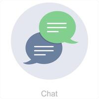 Chat and chatting icon concept vector