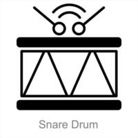 Snare Drum and music icon concept vector