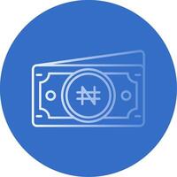 Namecoin Gradient Line Circle Icon vector