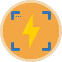 Flash Flat Multi Circle Icon vector