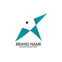 brand identity design with logo illustration vector