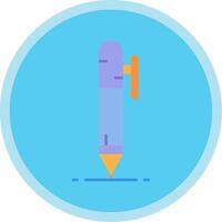 Pen Flat Multi Circle Icon vector