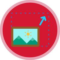 Resize Flat Multi Circle Icon vector
