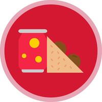 Food Flat Multi Circle Icon vector