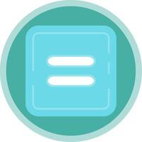 Equal Flat Multi Circle Icon vector