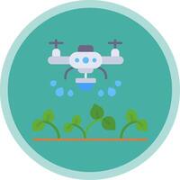 Drone Flat Multi Circle Icon vector