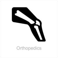 orthopedics and broken bone icon concept vector