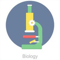 Biology and lab icon concept vector