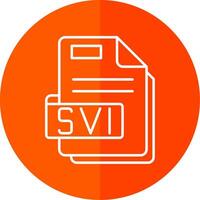 Svi Line Red Circle Icon vector