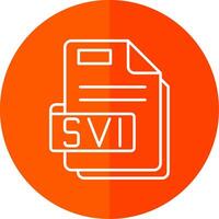 Svi Line Red Circle Icon vector