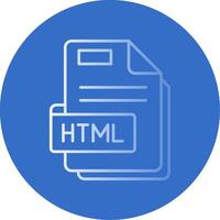 Html Gradient Line Circle Icon vector