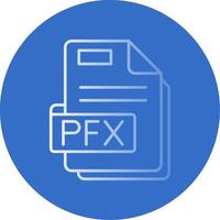 Pfx Gradient Line Circle Icon vector