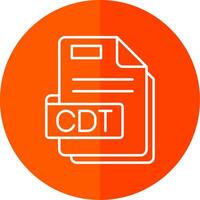 Cdt Line Red Circle Icon vector