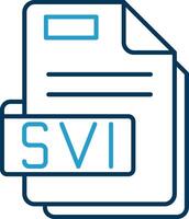 Svi Line Blue Two Color Icon vector