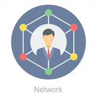 Network and connection icon concept vector