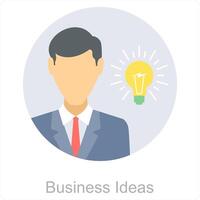 negocio ideas y idea icono concepto vector