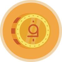 Afghani Flat Multi Circle Icon vector