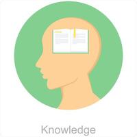 Knowledge and think icon concept vector