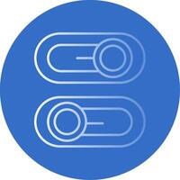Switch Gradient Line Circle Icon vector