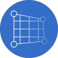 Distort Gradient Line Circle Icon vector