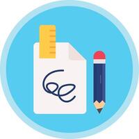 Draft Flat Multi Circle Icon vector