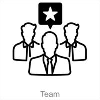 Team and unity icon concept vector