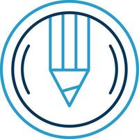 Compose Line Blue Two Color Icon vector