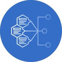 Index Gradient Line Circle Icon vector