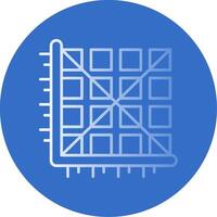 Matrix Gradient Line Circle Icon vector