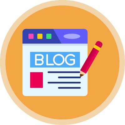 Blog Flat Multi Circle Icon