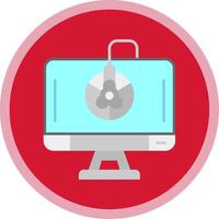 Calibration Flat Multi Circle Icon vector