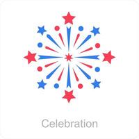 Celebration and celebrate icon concept vector