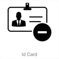 Id Card and badge icon concept vector