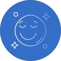 Relieved Gradient Line Circle Icon vector