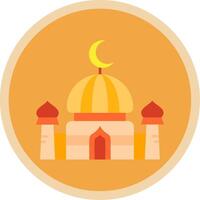 Dome Flat Multi Circle Icon vector