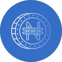 Namecoin Gradient Line Circle Icon vector