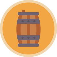 Barrel Flat Multi Circle Icon vector