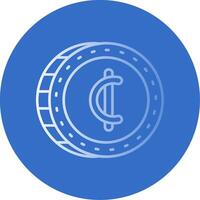 Cedis Gradient Line Circle Icon vector