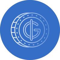 Guarani Gradient Line Circle Icon vector