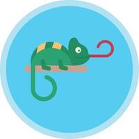 Chameleon Flat Multi Circle Icon vector