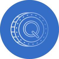 Quetzal Gradient Line Circle Icon vector