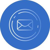 Email Gradient Line Circle Icon vector