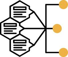 Index Skined Filled Icon vector